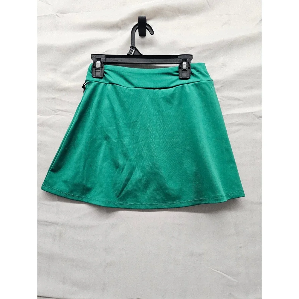 Wilson Girls Tennis Skort Green Polyester Blend Athletic Size Large